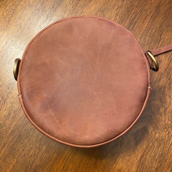 Portland Leather Goods Small Mauve Circle Bag - Picture 2 of 5